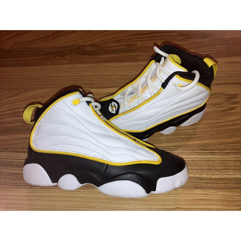 Kids NIKE AIR JORDAN‎ PRO STRONG (PS) White/Yellow (DC7909 107) Size 13C